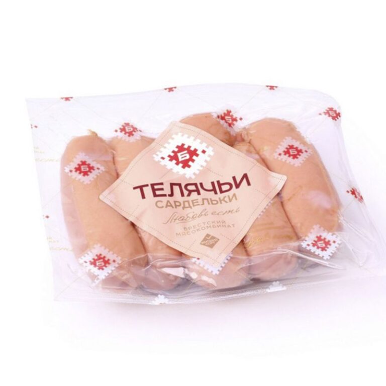 Сардельки телячьи, 2 кг в уп, Брест